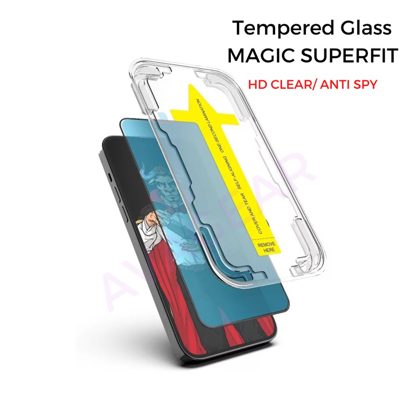 Bundling 3 FREE 2 Isi Magsafe Gen 1 + Square Edge TPU Case + Magic Superfit Tempered Glass BONUS Silicone Clear + Lens Camera Protector Compatible With iPhone X XS XR 11 12 13 Pro Max 14 Plus