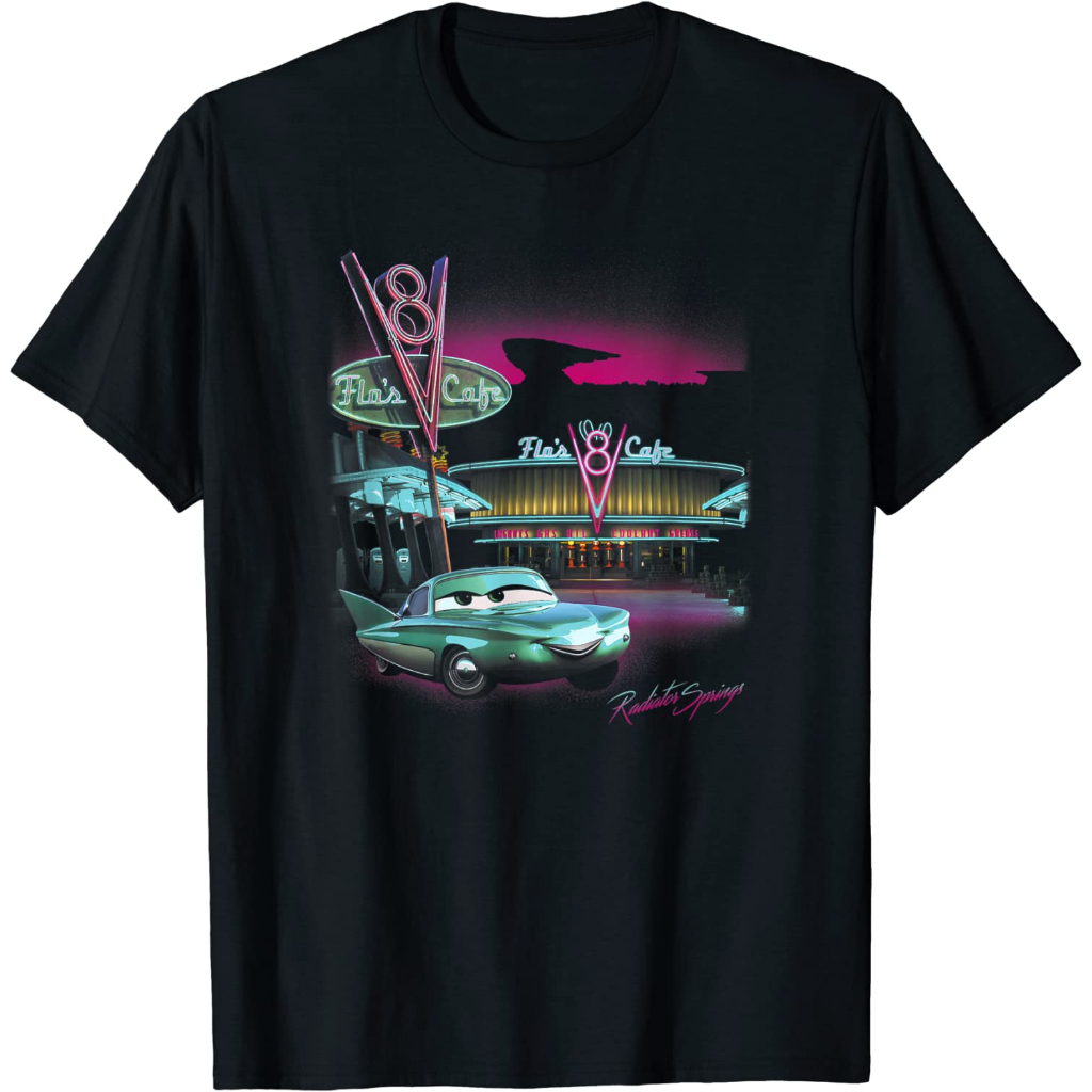 Kaos Anak Pixar Cars Radiator Springs Flo's Cafe T-Shirt Fashion Baju Atasan Anak Laki Laki Perempua