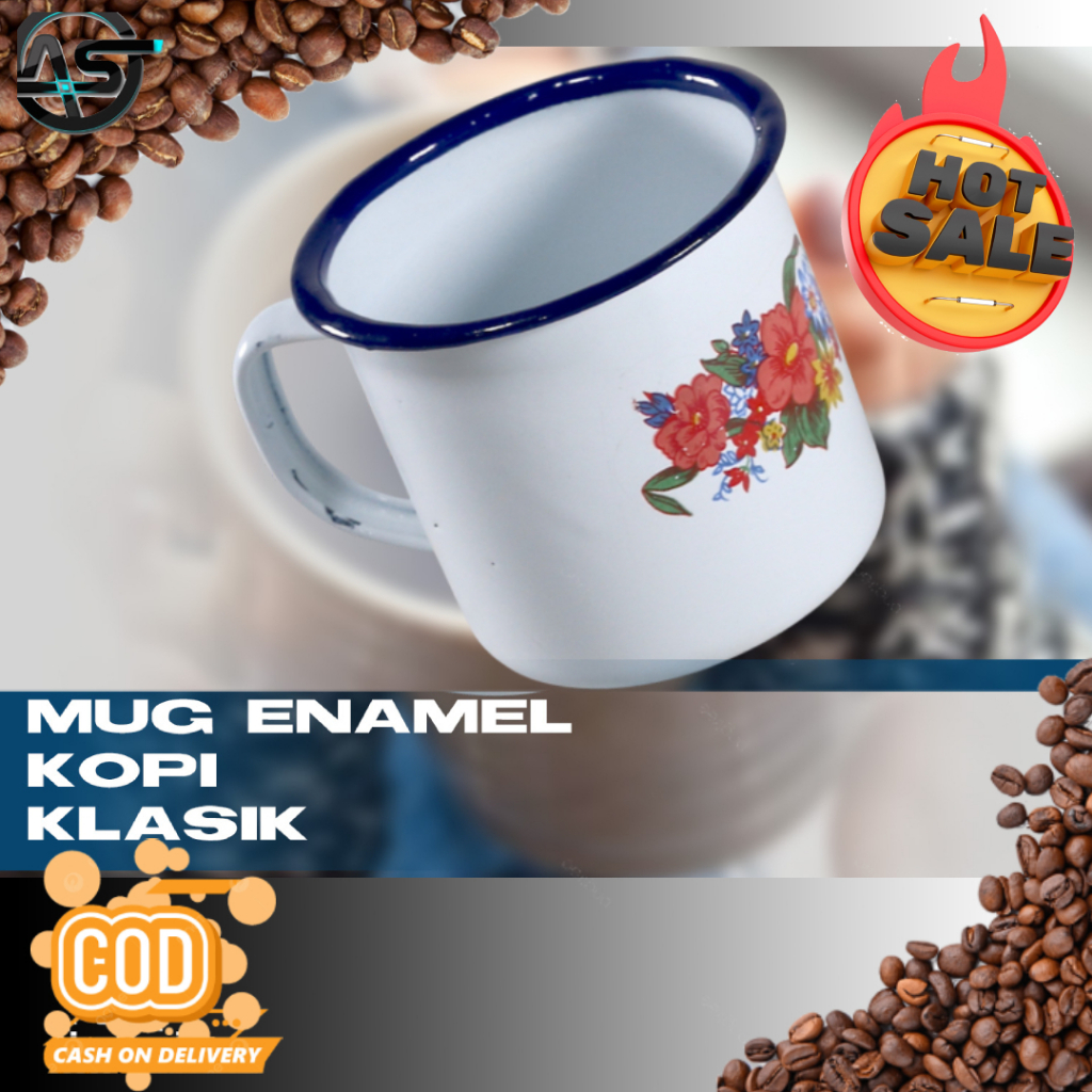 CANGKIR ENAMEL POLOS/Motif 7 CM/MUG ENAMEL/CANGKIR SENG KALENG JADUL/GELAS SOUVERNIR /GELAS KALENG