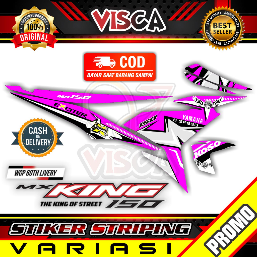 Stiker Striping MX King Variasi Exciter