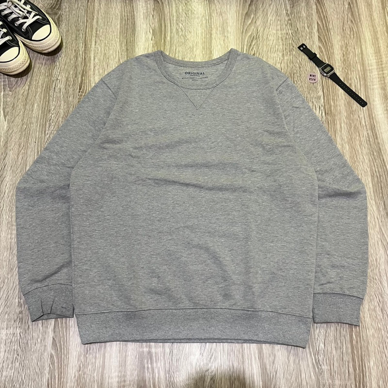 Crewneck SPAO basic grey, cn gemoy, Size XL, pxl (71x58) cm