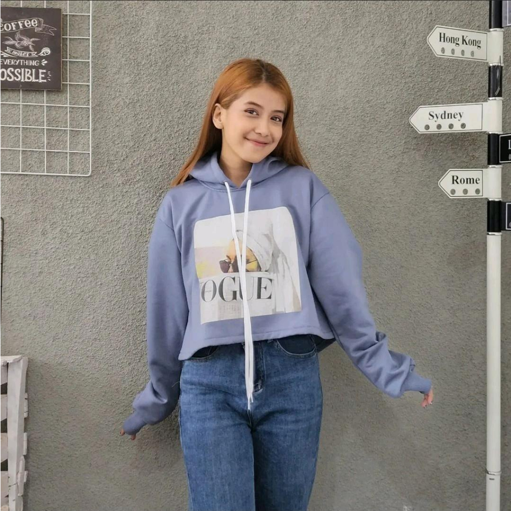 (COD) FOGU CROOPE HOODIE BAHAN FLEECE