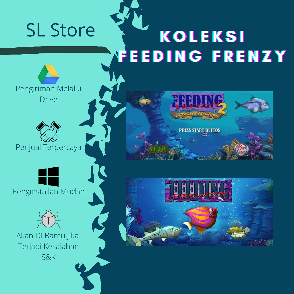 Feeding Frenzy 1 / 2 Game PC Makan Ikan