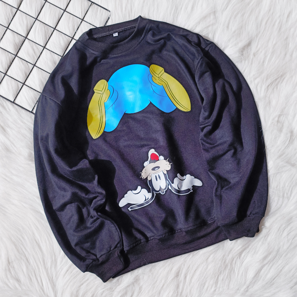 Sweater Lisa Goofy Oversize - Sweatshirt Wanita Terbaru