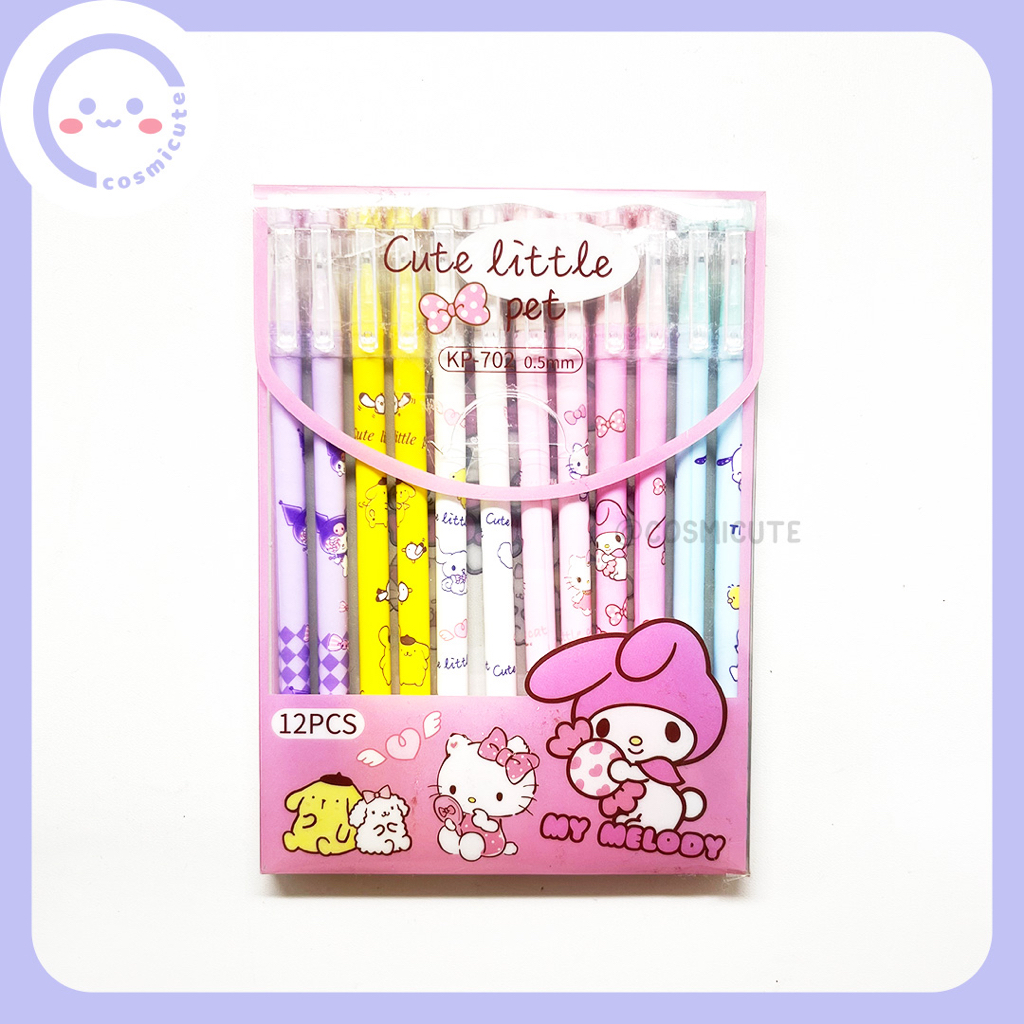 

Pen Bolpen Gel hapus / Erasable Pen ballpoint Gel hapus / Pulpen Ballpen / Fancy Pen Karakter Hello Kitty and Friends My Melody