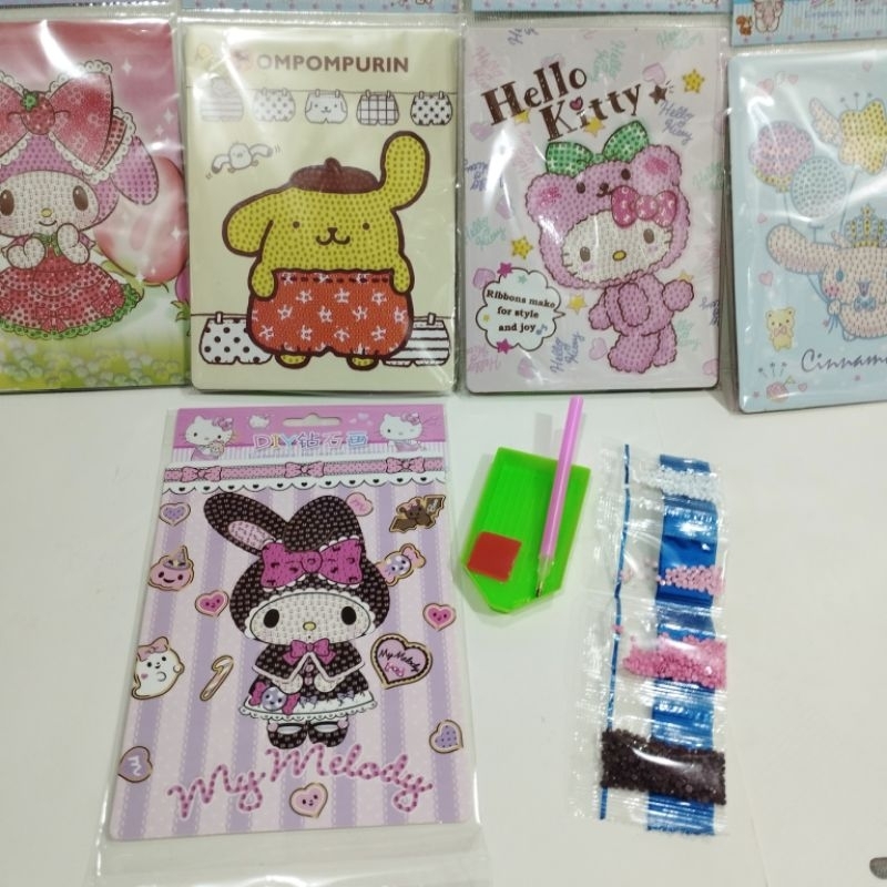 STIKER KOREA SANRIO CHARACTER 2D /STIKER VIRAL 2D /STIKER DIY GANTUNG MANIK MANIK DIAMOND /STIKER GANTUNG KUNCI /STIKER ANTI AIR /MAINAN EDUKASI KELUARGA