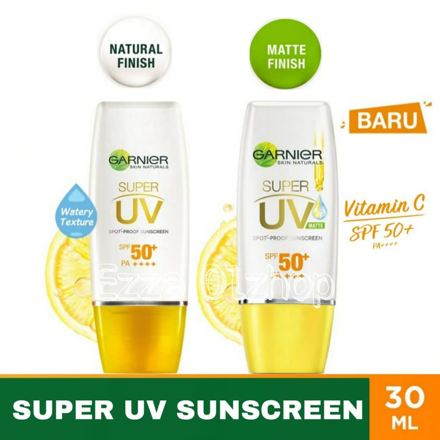 ✿ELYSABETHME✿ Garnier sun UV SPF 50++ sachet pelindung wajah dari paparan matahari sunscreen sunblock tanpa white cast