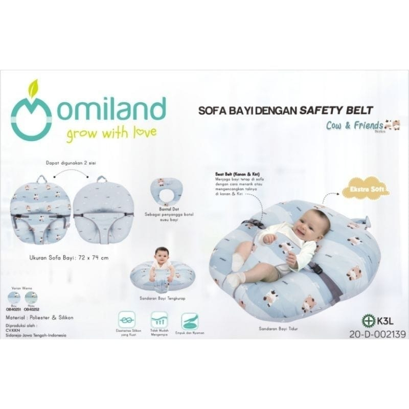 Omiland Sofa Bayi Cow &amp; Friends OB40251/2