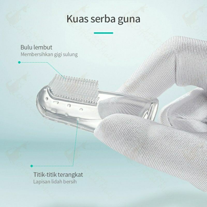 Sikat Gigi Bayi Lidah Gusi | Silikon Baby Finger Tooth Brush Silicone Newborn| Pembersih Mulut bayi