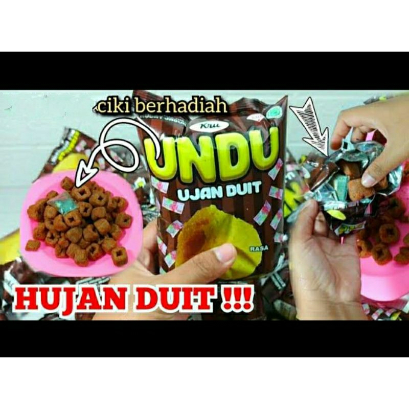 Undu / Ujan Duit / Hujan Duit / Snack viral Berhadiah Uang (Jika Beruntung)