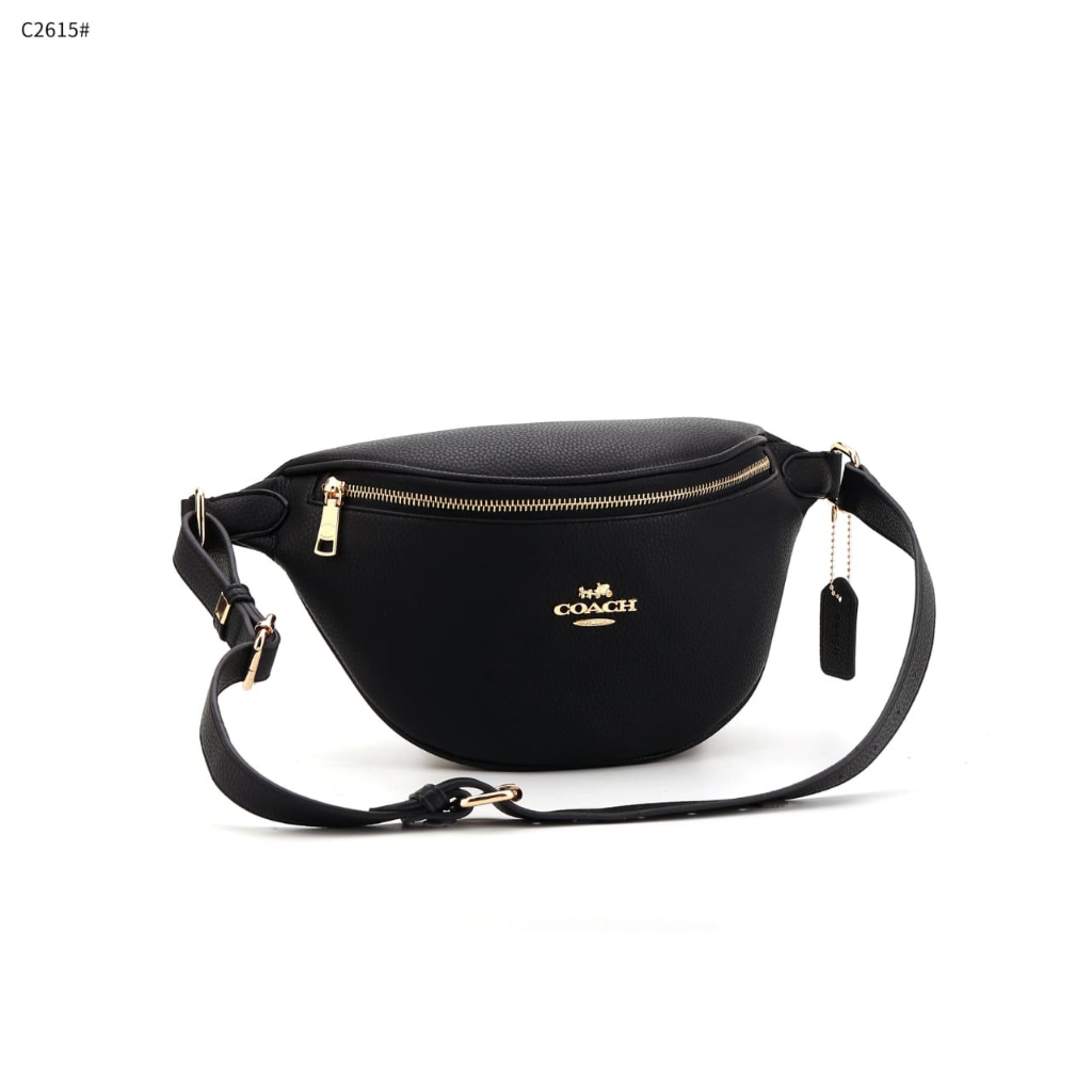 Coa League Belt Bag In Signature Leather Gold Hardware C2615