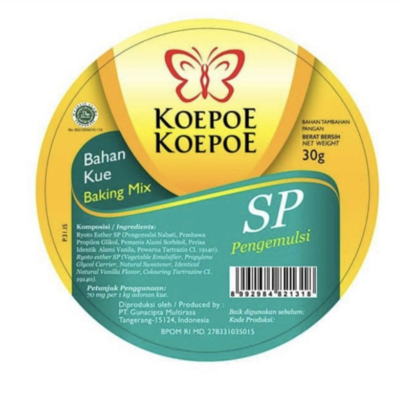 SP koepoe koepoe Emulsifer 30gr