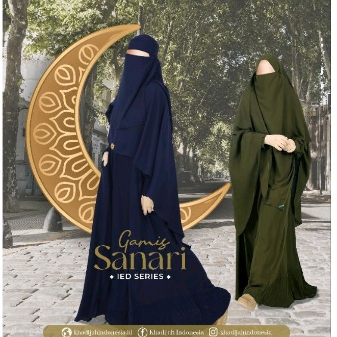 SANARI Gamis Beliya - Pasangan Khimar FK SANARI - Khadijah Indonesia #ayranashwa #khadijahindonesia