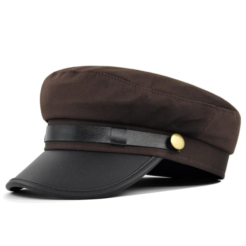 Topi Pria terbaru- Sailorman Army-Topi Pelaut- Leather Cap- Cadet Military-topi Ariel-Korean style.