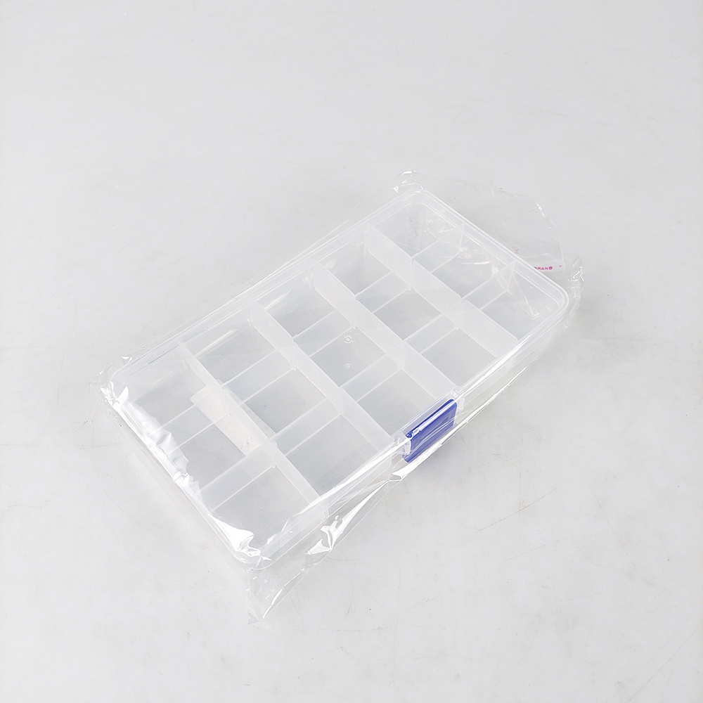 Kotak Penyimpanan Perhiasan Organizer Plastic Jewelry Box - AL85 - Transparent