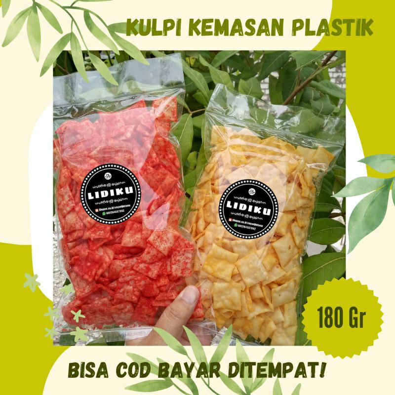 

[180gr] Keripik Kulit Lumpia/Kulit Pangsit Kulpi Aneka Rasa Kemasan Plastik