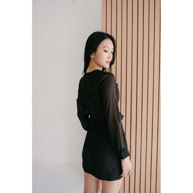 [ Keyclothingline ] Caroline Set / Set Tweed Wanita
