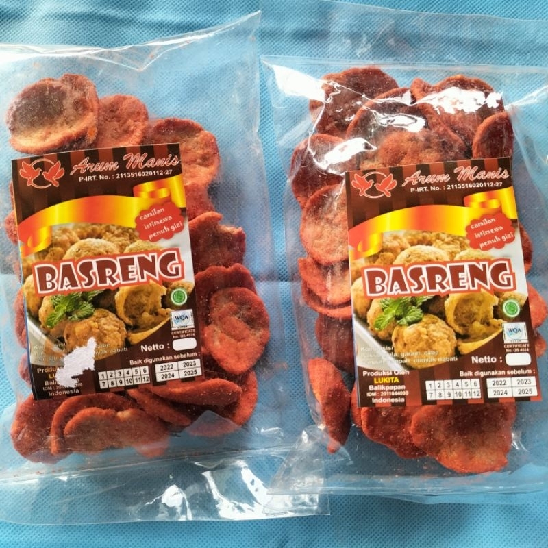 kerupuk basreng pedas gurih | krupuk basreng