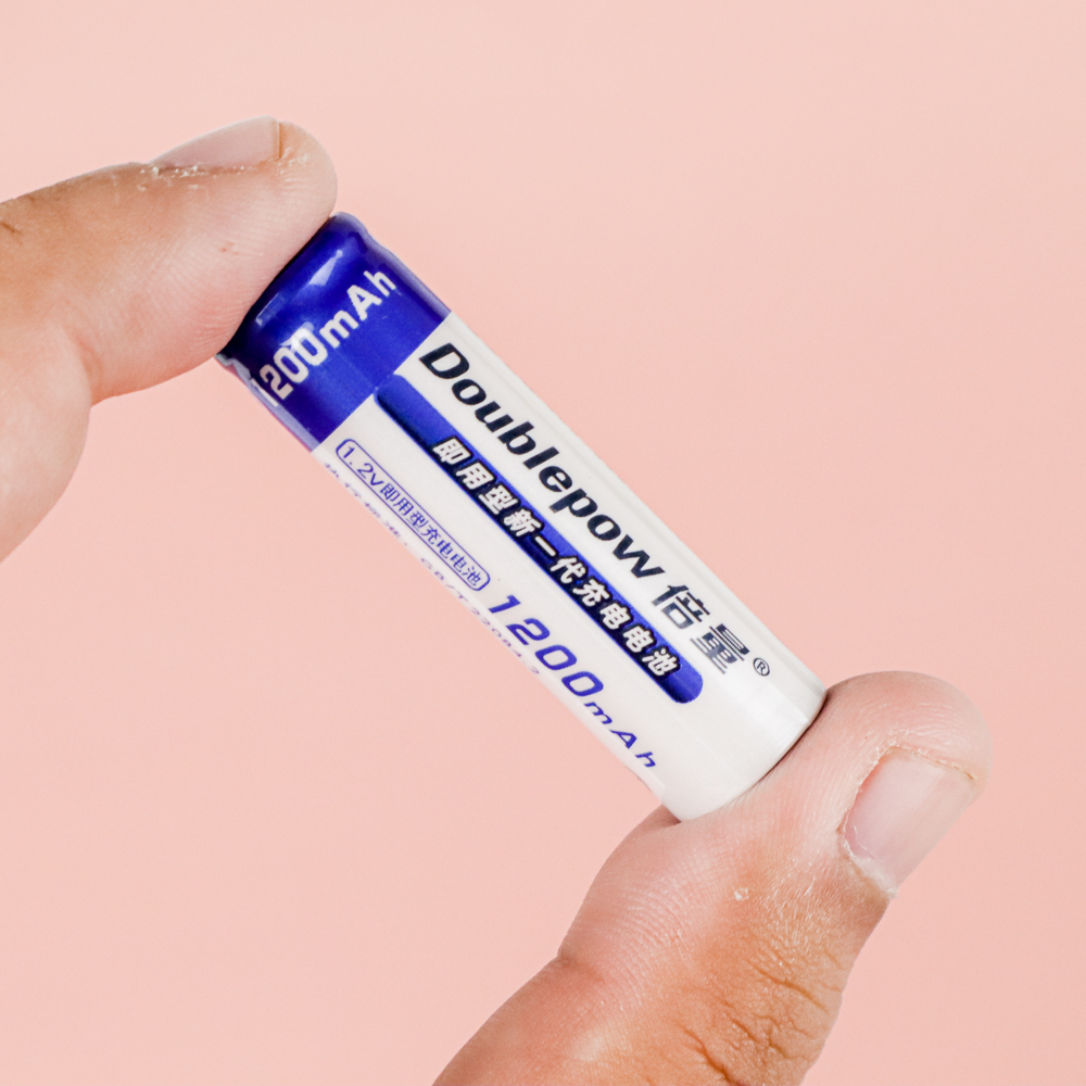 Doublepow Batu Baterai AA Rechargeable NiMH 1200mAh 2 PCS - No Color
