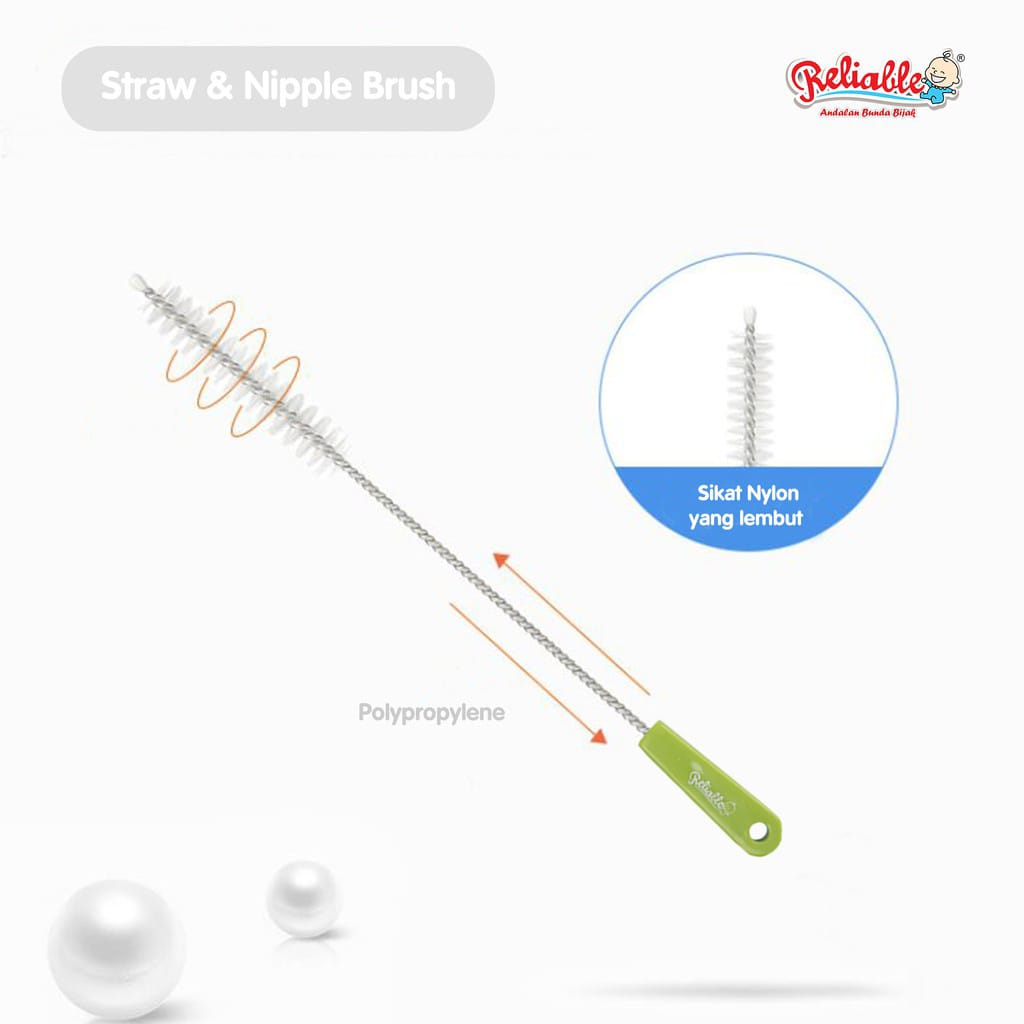 RELIABLE Straw &amp; Nipple Sikat Sedotan 7810