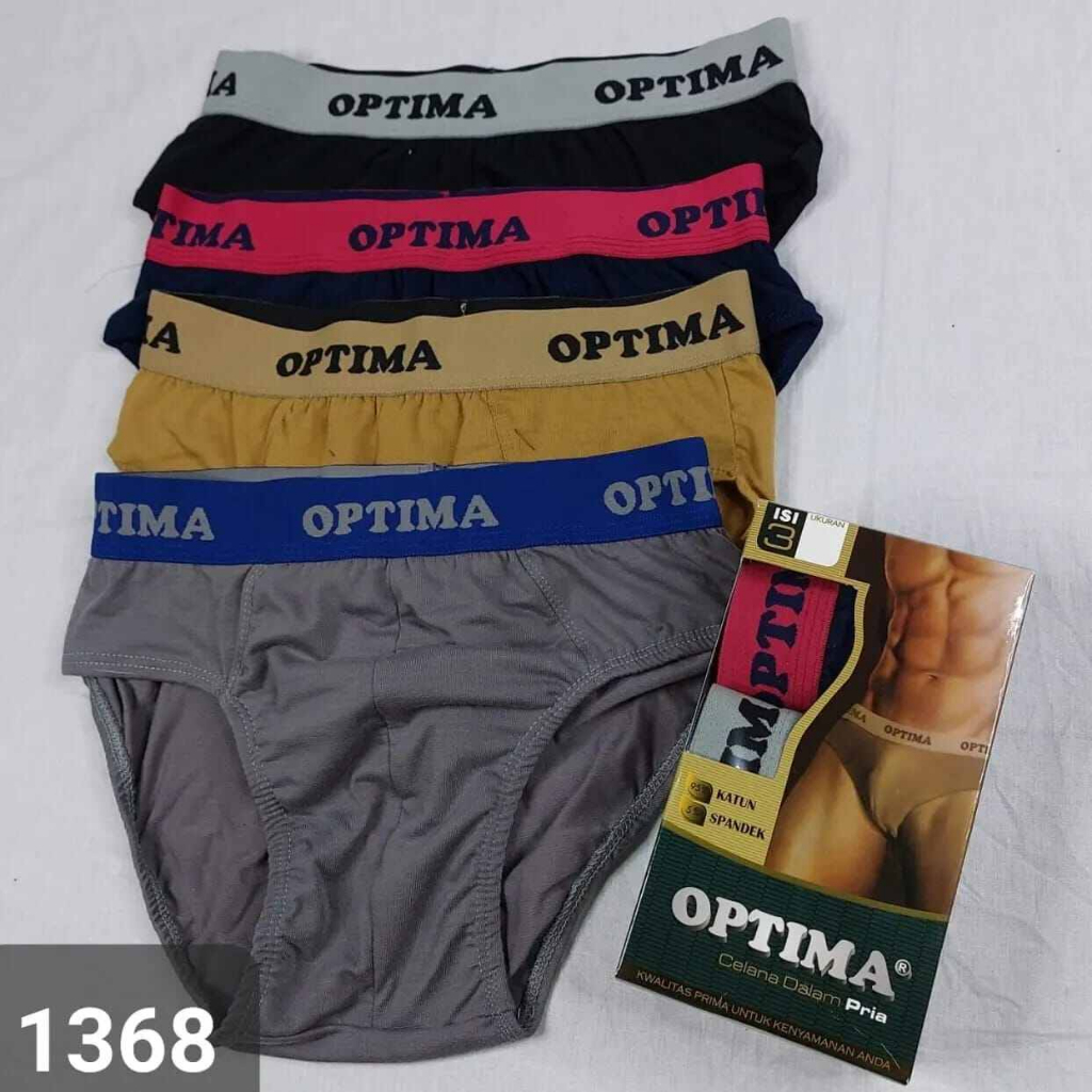 OPTIMA CD Pria Katun Lembut dan Berkualitas (1 Box isi 3 Pc) / CD Pria Katun Premium