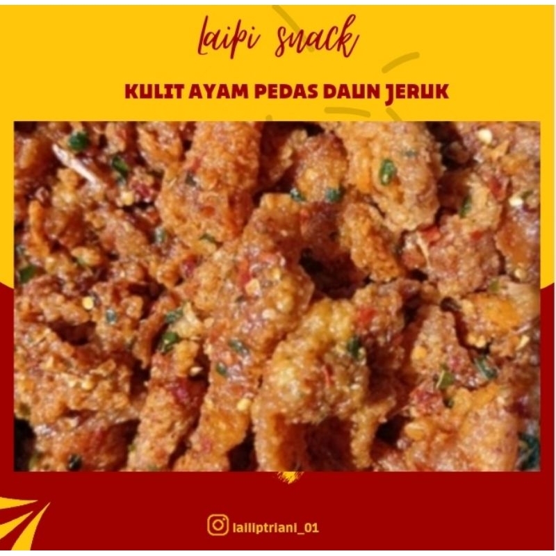 

kulit ayam pedas daun jeruk