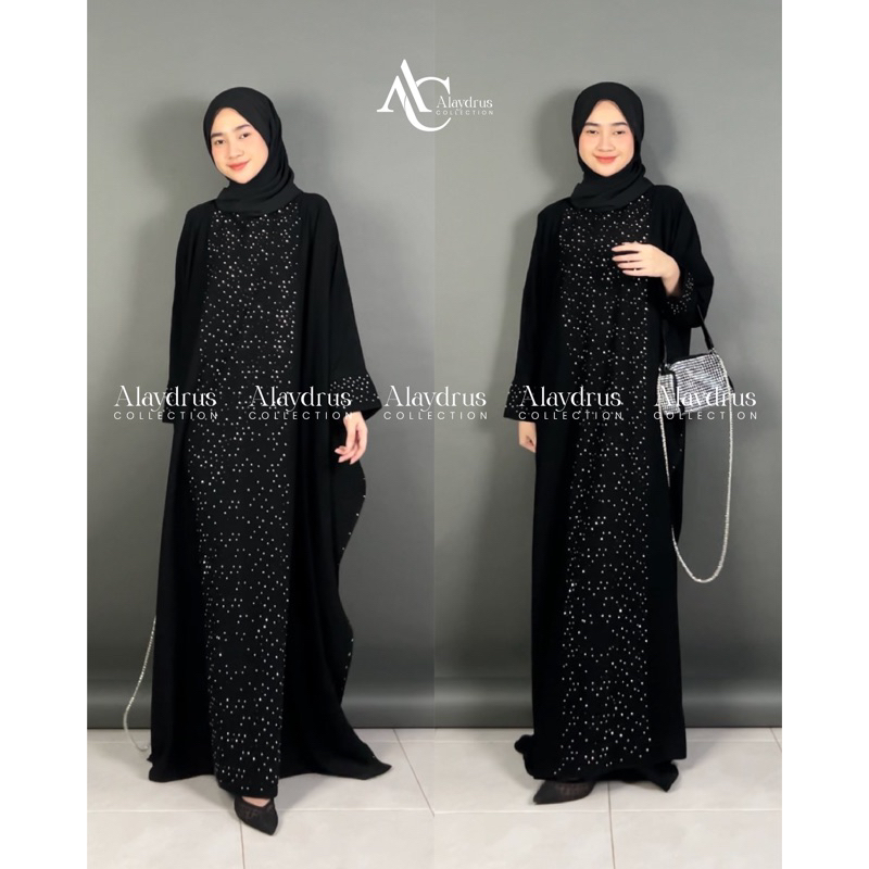 Abaya Gamis Maxi Dress Arab Saudi Bordir Zephy Turki 871