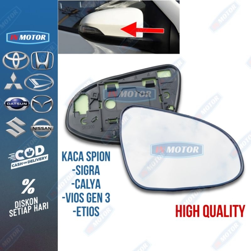 Kaca spion SIGRA & CALYA Original - ELEKTRIK MIRROR ( SPION ELEKTRIK ) kaca spion Yaris kaca spion V