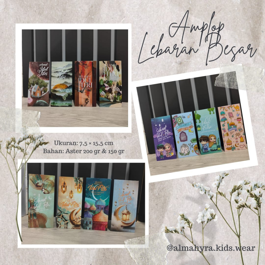 

AMPLOP LEBARAN BESAR (ALB) - Amplop Idul Fitri - Isi 12 Pcs - Uang Tanpa Dilipat