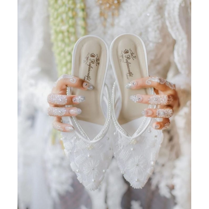 sepatu wedding wanita felisha sepatu wedding 7cm kaca