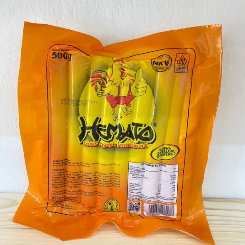 

Hemato Sosis Ayam Kombinasi 500gr