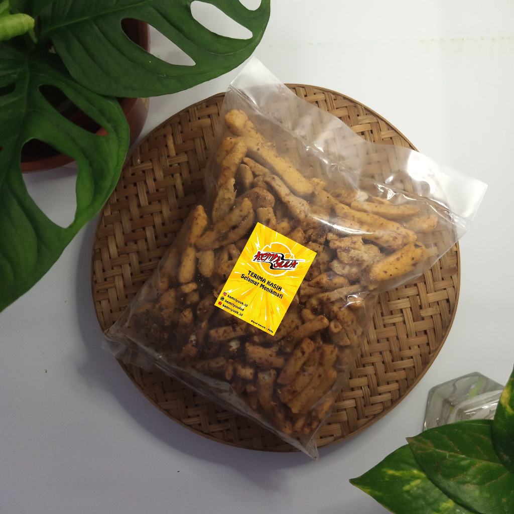 

Stik Basreng Daun Jeruk Pedas Kemasan 250g