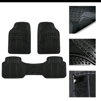 Karpet karet 3 potong 2 Baris mobil Honda City Z