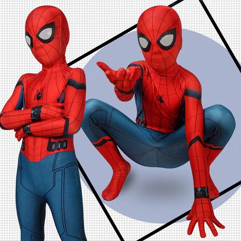 Kostum spiderman iron anak cosplay Baju Anak Kostum Superhero Beberapa gaya + Topeng