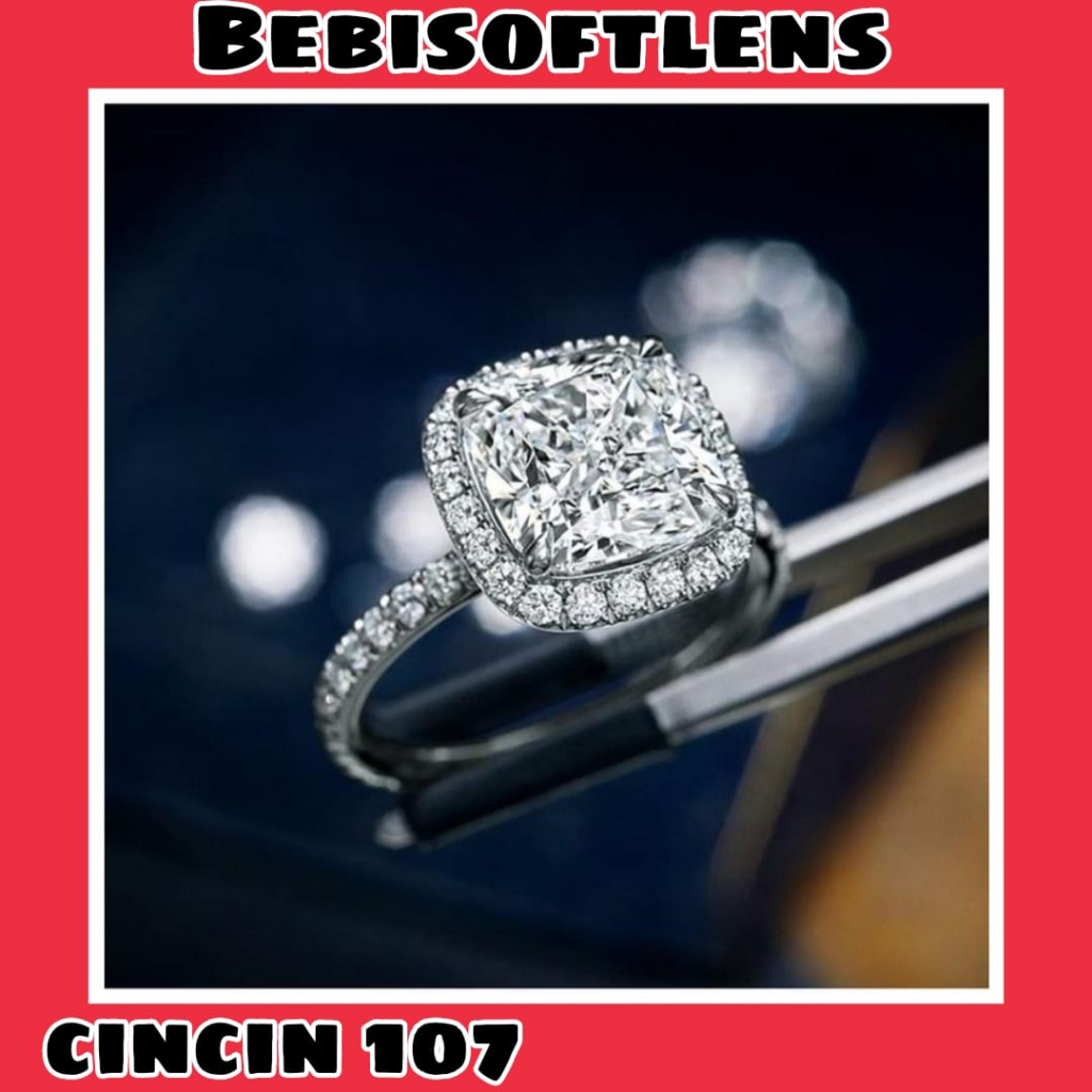 Cincin 107 Tembaga Lapis S925 Fashion Cincin Unik Lucu Keren / BB