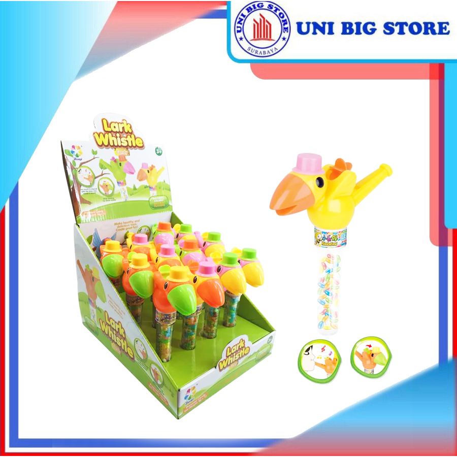 

JUQI Lark Whistle Candy Toys 8gr Permen Mainan Peluit Burung