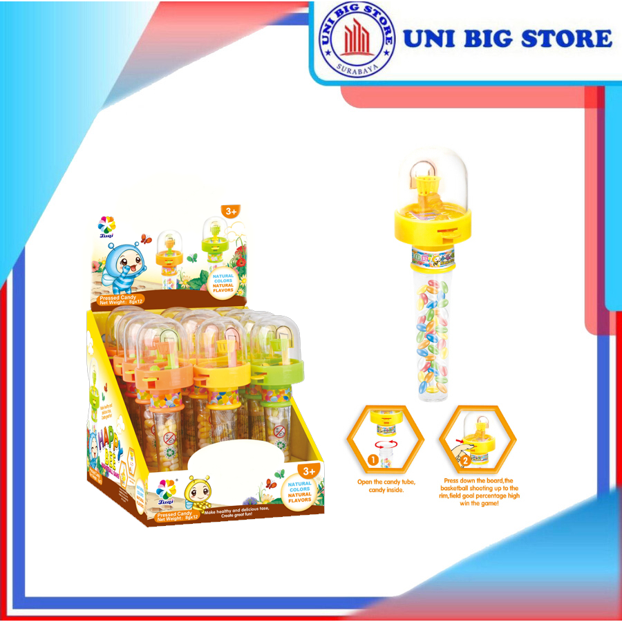 

JUQI Basketball Game Candy Toys 8gr Permen Mainan Menembak Bola Basket