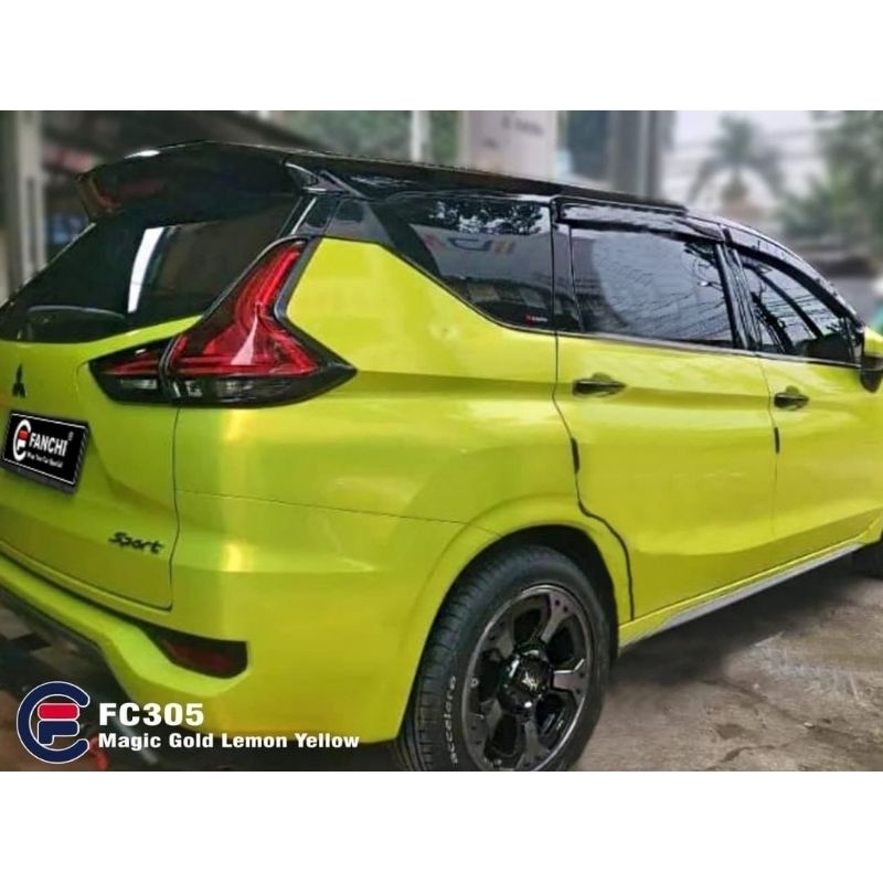 GC-305/FC-305 Sticker Mobil Magic Gold Lemon Yellow Color Flip Volcano GREY Merk FANCHI UK.1.52M X 17M/ROLL (STICKER NO.1)