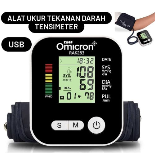 Pengukur Tekanan Darah Tensi Alat Ukur Tekenan Darah Usb Tensi with Voice - RAK-283/Ye660b