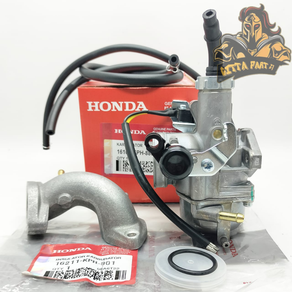 ORIGINAL KARBURATOR CARBURATOR SET PLUS INTEK MANIPUL HONDA KPH KUALITAS ASLI ORIGINAL HONDA AHM PRESISI TIDAK BANJIR TIDAK BOROS DAN DIJMAIN AWET KHARISMA SUPRA 125 SUPRA X 125 KARISMA GRAND CARBU KARBU MANIPOL MANIFUL MANIPOOL