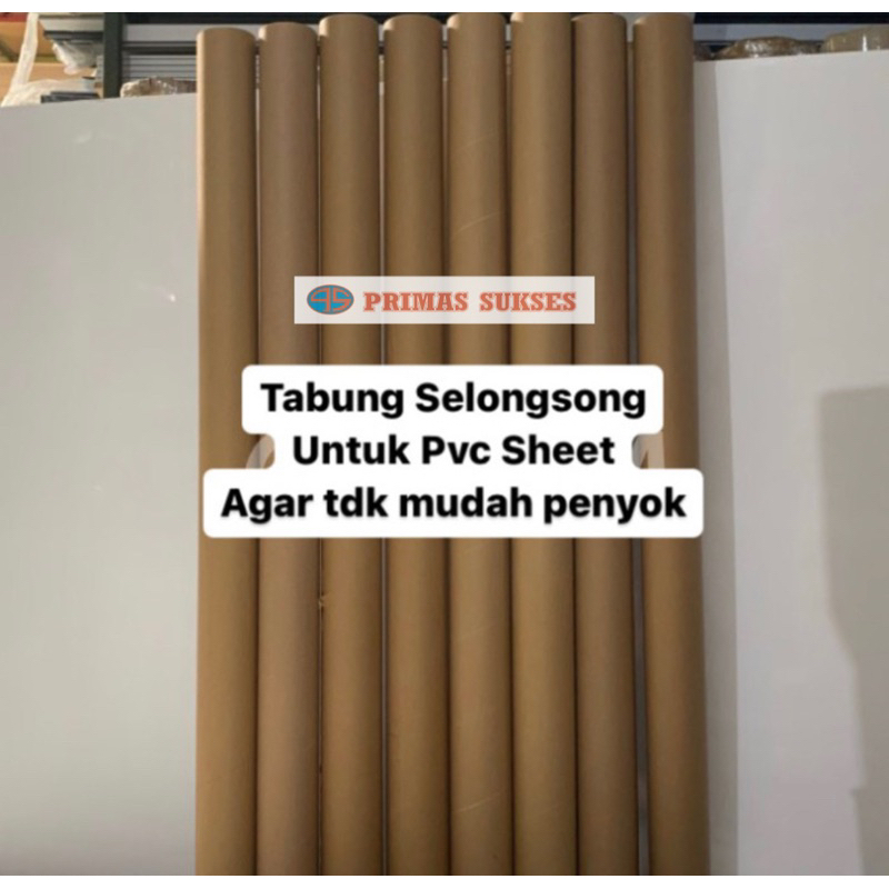 

Tabung Cone Selongsong Packing PVC Huben Taco Supercon Deco Sheet