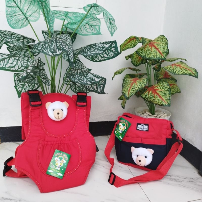 Tas bayi plus gendongan depan boneka kelinci2pcs