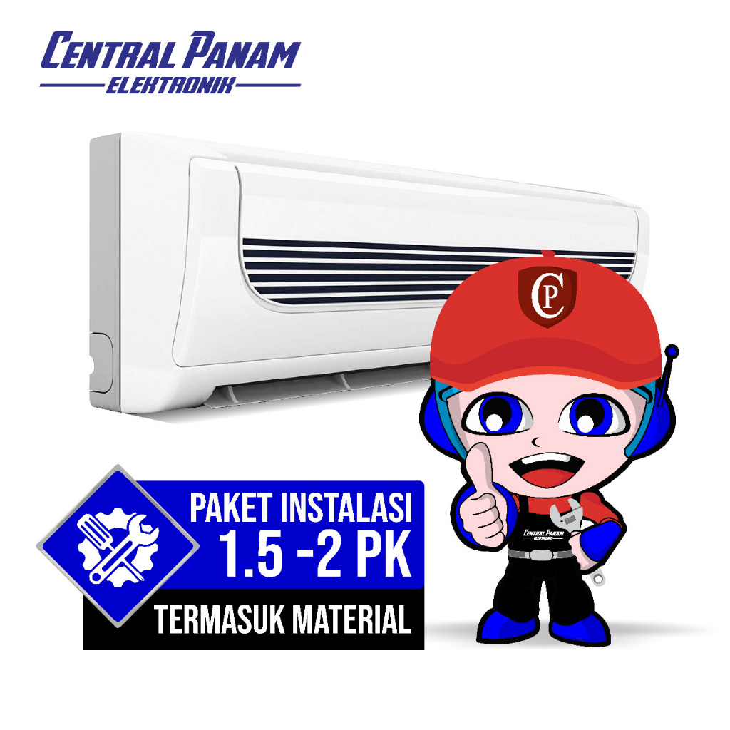 JASA INSTALASI Pemasangan AC 2 PK Central Panam Elektronik