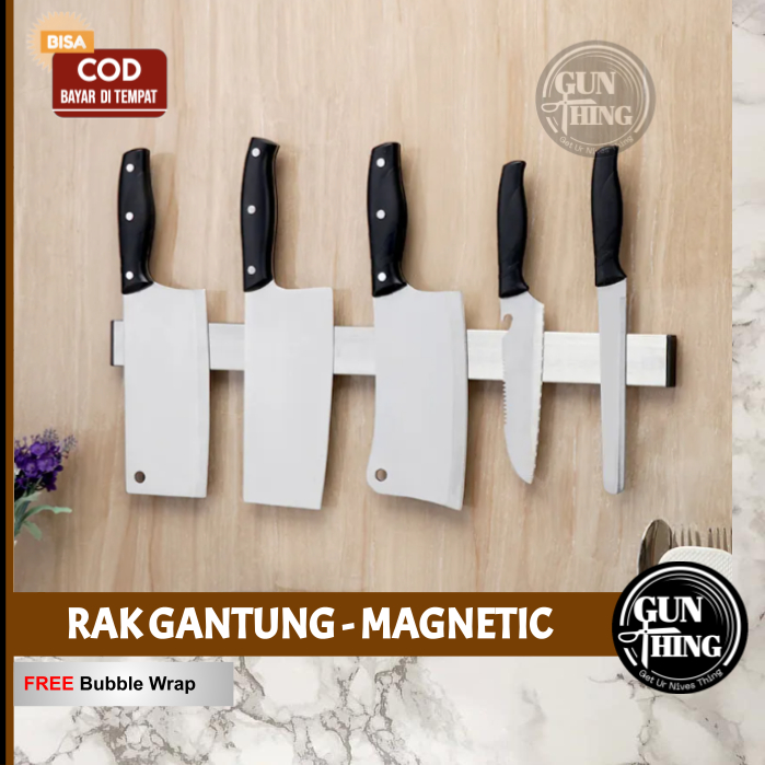 Rak Pisau Magnetik Serbaguna 30cm - GUNTHING