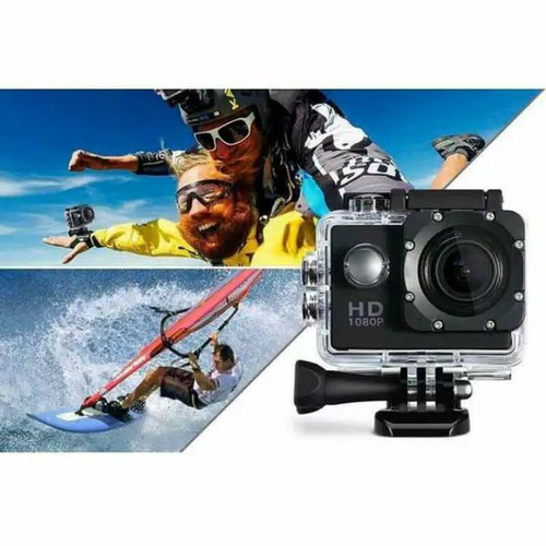 Sport Camera Action - Camera Action HD 1080P Waterproof Full Set