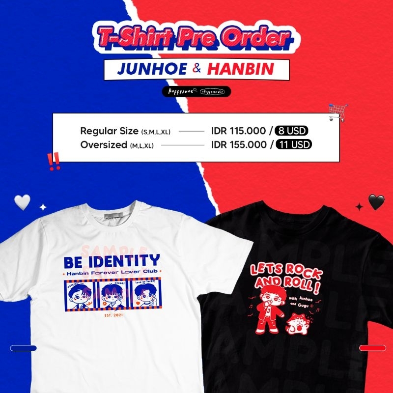 T-Shirt Junhoe Hanbin (BOOKED)