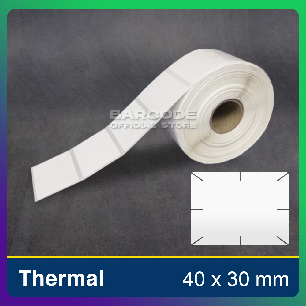 

Label Cacah Thermal 40 x 30 mm Kertas Stiker Barcode 1 Line 40x30
