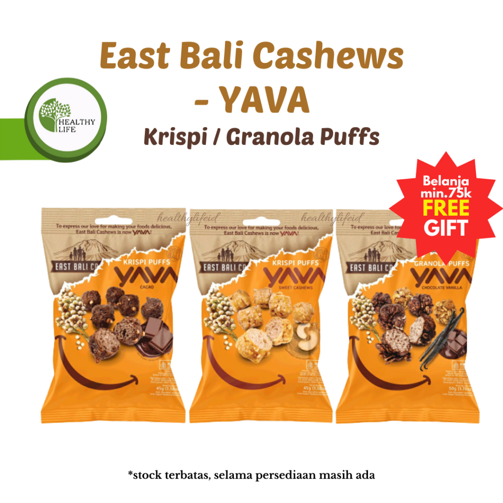 East Bali Cashews - Yava - Krispi Puffs / Granola Puffs