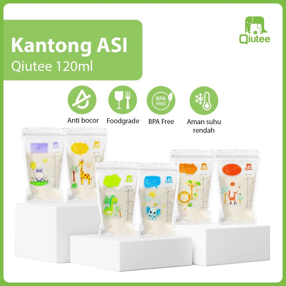 INDOBAYI Kantong ASI Little Angel Qiutee 120ml isi 30pc