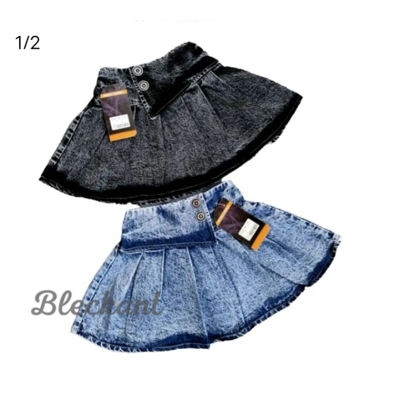 Rok Jeans Anak Warna Snow